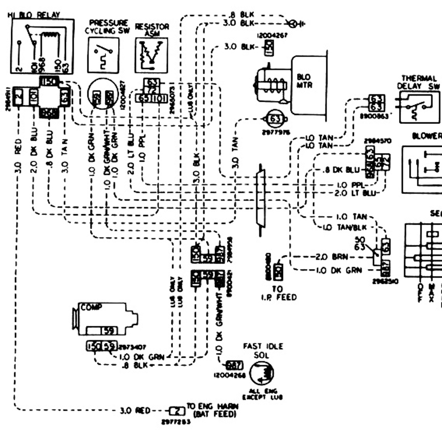 The Part Guy - Olds Cutlass, 442 & F-85 A/C & Heater ... 72 buick wiring diagrams online 